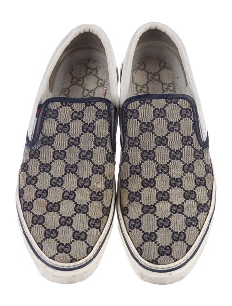 gucci canvas sneakers.